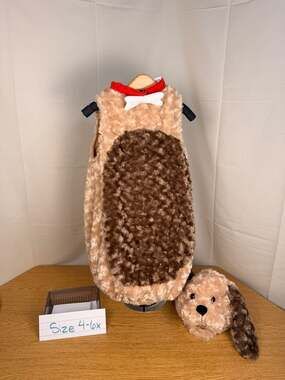 Underwraps Belly Babies Plush Furry Puppy Dog Halloween Costume Size 4-6x